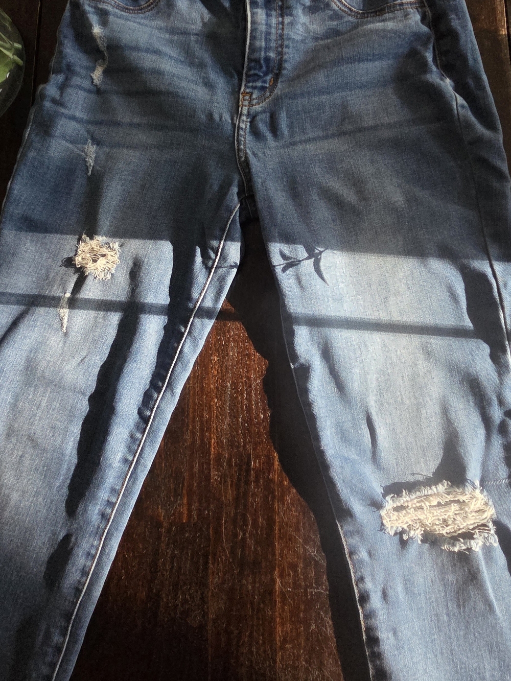Encore Blue Distressed Women's Jeans Size 5